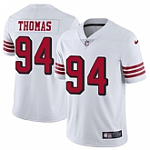 Nike Men & Women & Youth 49ers 94 Solomon Thomas White Color Rush Vapor Untouchable Limited Jersey,baseball caps,new era cap wholesale,wholesale hats